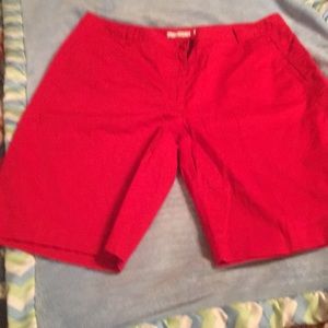 Red Liz golf shorts. Smoke free home